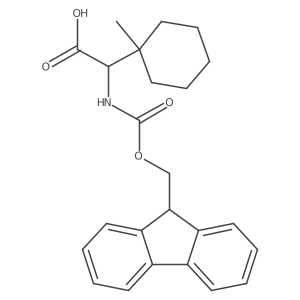 2-({[(9H-fluoren-9-yl)methoxy]carbonyl}amino)-2-(1-methylcyclohexyl)acetic acid结构式