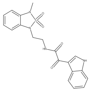 2-(1H-indol-3-yl)-N-(2-(3-methyl-2,2-dioxidobenzo[c][1,2,5]thiadiazol-1(3H)-yl)ethyl)-2-oxoacetamide Structure