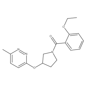 (2-Ethoxyphenyl)(3-((6-methylpyridazin-3-yl)oxy)pyrrolidin-1-yl)methanone Structure