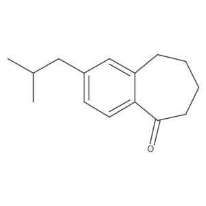 2-Isobutyl-6,7,8,9-tetrahydro-5H-benzo[7]annulen-5-one Structure