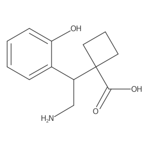 1-[2-Amino-1-(2-hydroxyphenyl)ethyl]cyclobutane-1-carboxylic acid Structure