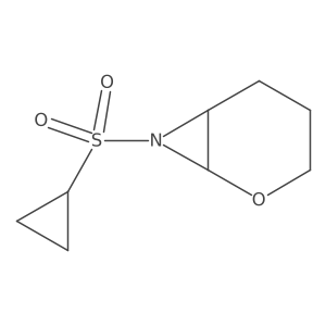7-(Cyclopropanesulfonyl)-2-oxa-7-azabicyclo[4.1.0]heptane Structure
