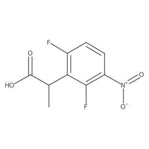 2-(2,6-Difluoro-3-nitrophenyl)propanoic acid结构式