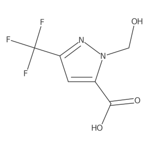 1-(hydroxymethyl)-3-(trifluoromethyl)-1H-pyrazole-5-carboxylic acid结构式