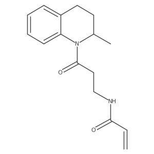 N-[3-(2-methyl-1,2,3,4-tetrahydroquinolin-1-yl)-3-oxopropyl]prop-2-enamide结构式