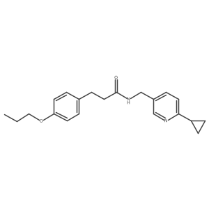 N-[(6-cyclopropylpyridin-3-yl)methyl]-3-(4-propoxyphenyl)propanamide Structure