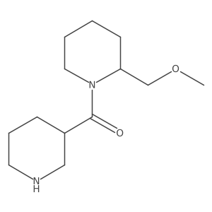 (2-(Methoxymethyl)piperidin-1-yl)(piperidin-3-yl)methanone结构式