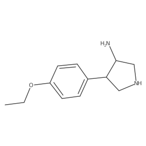 4-(4-Ethoxyphenyl)pyrrolidin-3-amine Structure