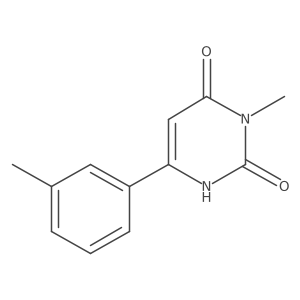 3-Methyl-6-(3-methylphenyl)-1,2,3,4-tetrahydropyrimidine-2,4-dione结构式
