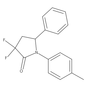 3,3-Difluoro-5-phenyl-1-(p-tolyl)pyrrolidin-2-one结构式