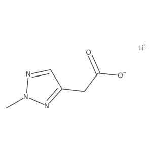 Lithium;2-(2-methyltriazol-4-yl)acetate结构式