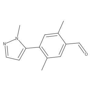 2,5-dimethyl-4-(1-methyl-1H-pyrazol-5-yl)benzaldehyde结构式