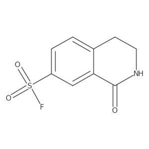 1-Oxo-3,4-dihydro-2H-isoquinoline-7-sulfonyl fluoride结构式