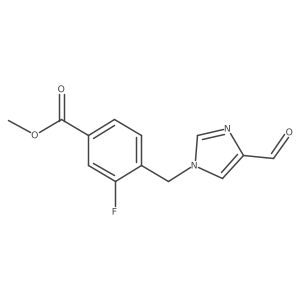 methyl 3-fluoro-4-[(4-formyl-1H-imidazol-1-yl)methyl]benzoate Structure
