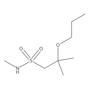 N,2-dimethyl-2-propoxypropane-1-sulfonamide结构式