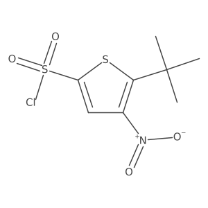 5-Tert-butyl-4-nitrothiophene-2-sulfonyl chloride结构式