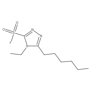 4-ethyl-5-hexyl-4H-1,2,4-triazole-3-sulfonyl fluoride Structure
