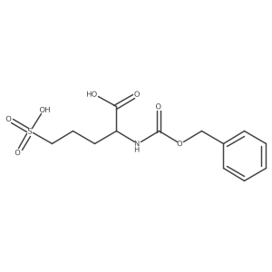 2-{[(Benzyloxy)carbonyl]amino}-5-sulfopentanoic acid Structure