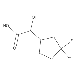 2-(3,3-Difluorocyclopentyl)-2-hydroxyaceticacid Structure