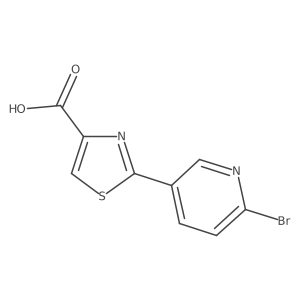 2-(6-Bromopyridin-3-yl)thiazole-4-carboxylic Acid Structure
