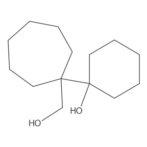 1-[1-(Hydroxymethyl)cycloheptyl]cyclohexan-1-ol结构式