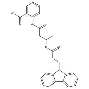 2-[3-({[(9H-fluoren-9-yl)methoxy]carbonyl}amino)butanamido]benzoic acid结构式