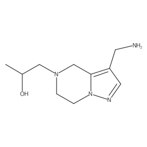 1-[3-(aminomethyl)-4H,5H,6H,7H-pyrazolo[1,5-a]pyrazin-5-yl]propan-2-ol Structure