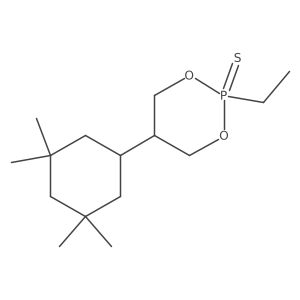 2-Ethyl-5-(3,3,5,5-tetramethylcyclohexyl)-1,3,2lambda5-dioxaphosphinane-2-thione Structure