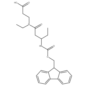 3-[N-ethyl-3-({[(9H-fluoren-9-yl)methoxy]carbonyl}amino)pentanamido]propanoic acid Structure
