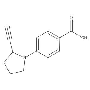 4-(2-Ethynylpyrrolidin-1-yl)benzoic acid结构式