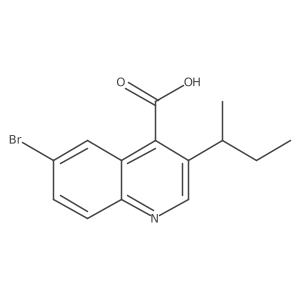 6-Bromo-3-(butan-2-yl)quinoline-4-carboxylic acid Structure