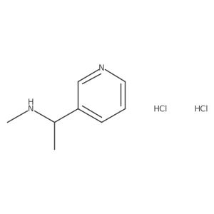 methyl[(1R)-1-(pyridin-3-yl)ethyl]amine dihydrochloride结构式