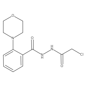 N'-(2-Chloroacetyl)-2-morpholin-4-ylbenzohydrazide结构式
