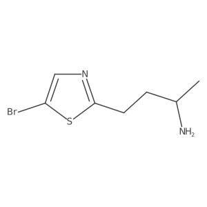 (2R)-4-(5-bromo-1,3-thiazol-2-yl)butan-2-amine Structure