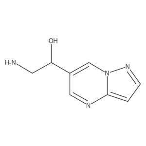 (1R)-2-amino-1-{pyrazolo[1,5-a]pyrimidin-6-yl}ethan-1-ol结构式