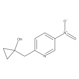 1-[(5-Nitropyridin-2-yl)methyl]cyclopropan-1-ol Structure