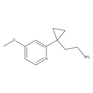 2-[1-(4-Methoxypyridin-2-yl)cyclopropyl]ethan-1-amine Structure