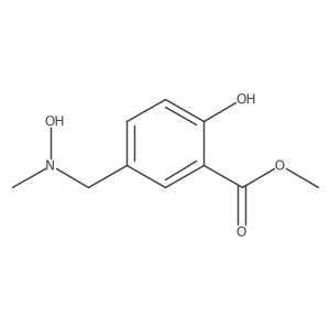 methyl 2-hydroxy-5-[[hydroxy(methyl)amino]methyl]benzoate结构式