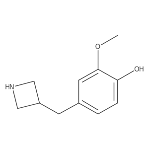 4-[(Azetidin-3-yl)methyl]-2-methoxyphenol结构式
