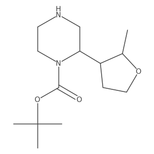 Tert-butyl 2-(2-methyloxolan-3-yl)piperazine-1-carboxylate Structure