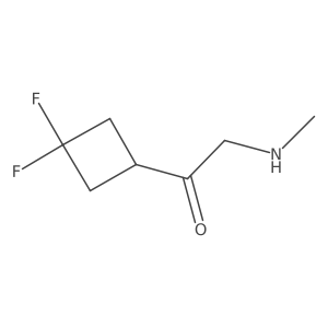 1-(3,3-Difluorocyclobutyl)-2-(methylamino)ethan-1-one结构式