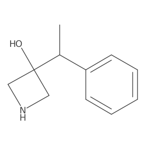 3-(1-Phenylethyl)azetidin-3-ol Structure