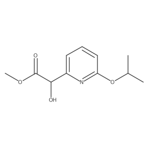 Methyl 2-hydroxy-2-[6-(propan-2-yloxy)pyridin-2-yl]acetate Structure