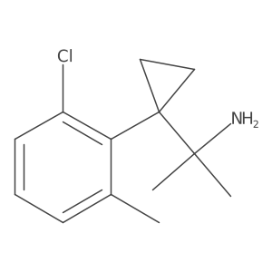 2-[1-(2-Chloro-6-methylphenyl)cyclopropyl]propan-2-amine结构式