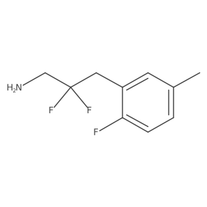 2,2-Difluoro-3-(2-fluoro-5-methylphenyl)propan-1-amine Structure