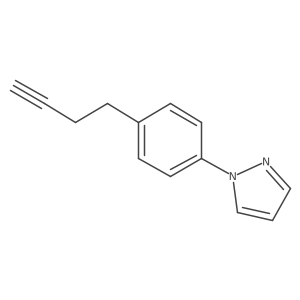 1-[4-(but-3-yn-1-yl)phenyl]-1H-pyrazole Structure