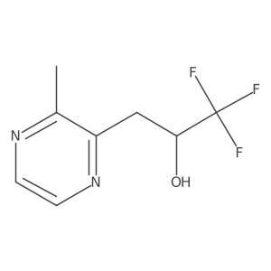 1,1,1-Trifluoro-3-(3-methylpyrazin-2-yl)propan-2-ol结构式