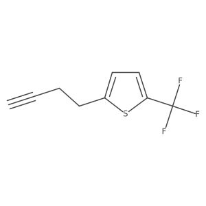 2-(But-3-yn-1-yl)-5-(trifluoromethyl)thiophene Structure