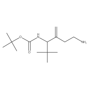 tert-butyl N-(6-amino-2,2-dimethyl-4-methylidenehexan-3-yl)carbamate Structure