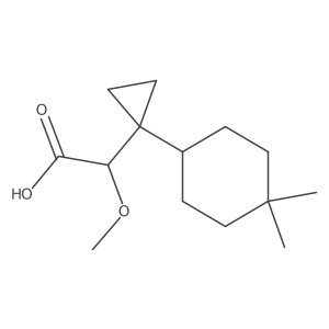 2-[1-(4,4-Dimethylcyclohexyl)cyclopropyl]-2-methoxyacetic acid Structure